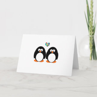 De Festividades Cartão do dia dos namorados do pinguim