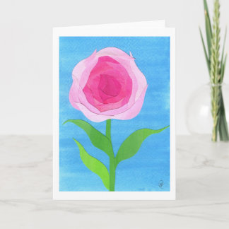 De Festividades Cartão do dia dos namorados - rosa do rosa