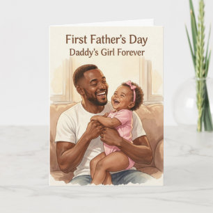 De Festividades Cartão do Dia dos Pais da Garotinha do Papai
