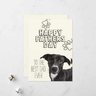 De Festividades Cartão do Dia dos Pais para o Papai Cachorro