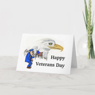 De Festividades Cartão do Dia dos Veteranos Antigos e Veteranos A