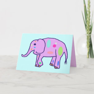 De Festividades Cartão do elefante da páscoa