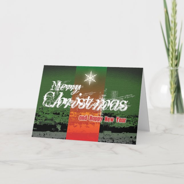 De Festividades Cartão do Feliz Natal (Frente)