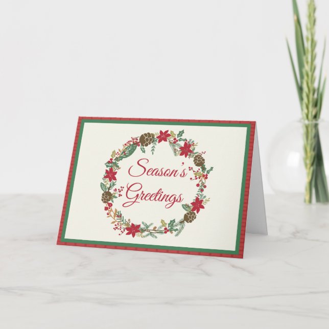 De Festividades Cartão do feriado (Frente)