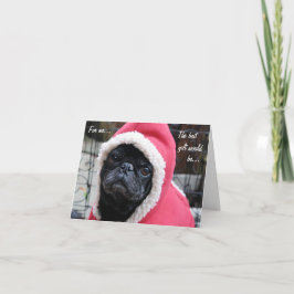 De Festividades Cartão do feriado do Pug