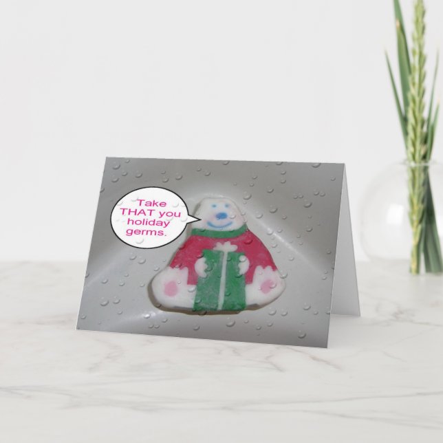 De Festividades Cartão do feriado do sabão (Frente)