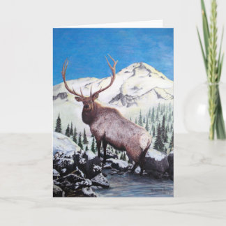 De Festividades Cartão do feriado dos alces - Customizeable