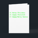 De Festividades Cartão do feriado que cobre todos!<br><div class="desc">O cartão do feriado que cobre cada religião.  Não mais caça e colheita ou tentativa encontrar o que alguém religião é.</div>