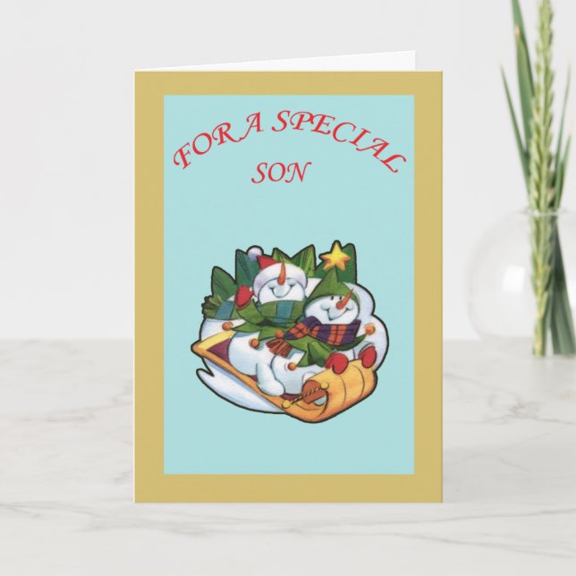 De Festividades cartão do filho (Frente)