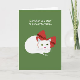 De Festividades Cartão do gato do feriado