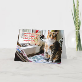 De Festividades Cartão do gato do feriado