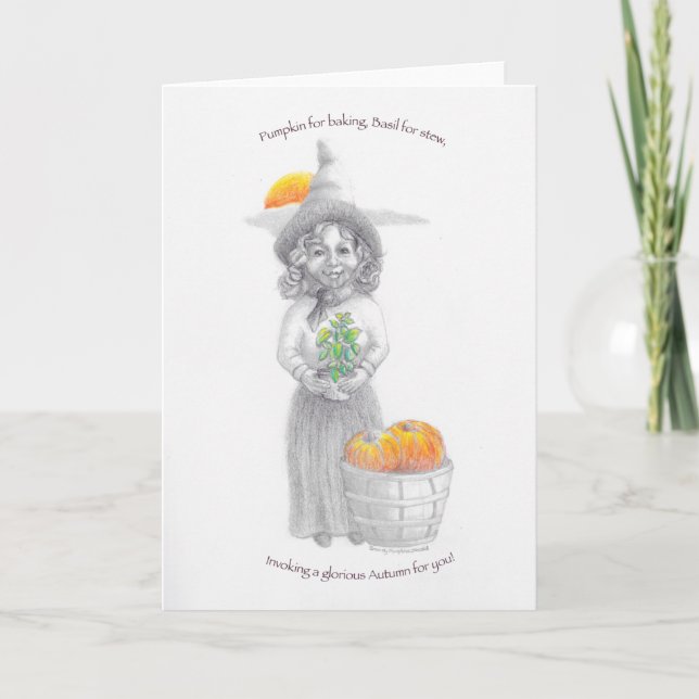 De Festividades Cartão do glorioso outono (Frente)