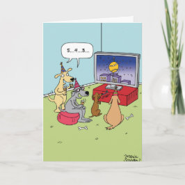 De Festividades Cartão do humor do ano novo da contagem regressiva