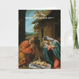 De Festividades Cartão do Natal da cena da natividade