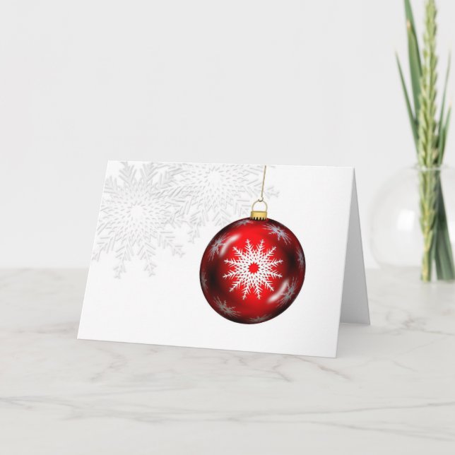 De Festividades Cartão do ornamento do feriado (Frente)