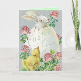 De Festividades Cartão do ovo da páscoa do vintage para que você