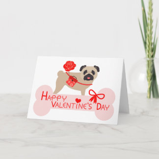 De Festividades Cartão do Pug do feliz dia dos namorados