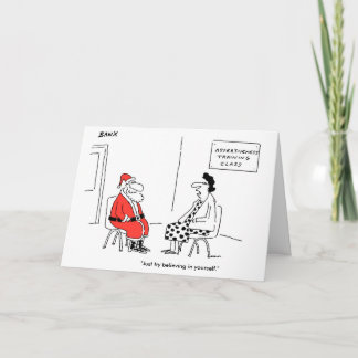 De Festividades Cartão do Xmas da segurança do papai noel