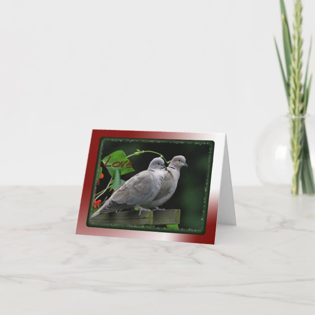 De Festividades Cartão dos pássaros do amor (Frente)