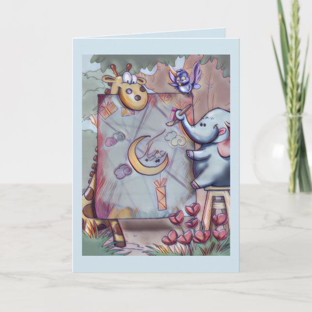 De Festividades Cartão Eid para crianças (Frente)