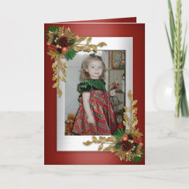 De Festividades Cartão elegante do Natal com foto