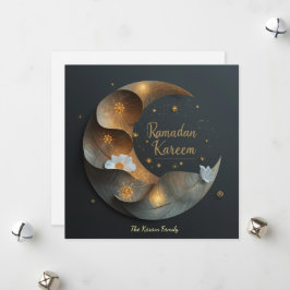 De Festividades Cartão Elegante Personalizado Ramdan Kareem Hilal
