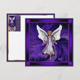 De Festividades Cartão em branco Alma Roxa