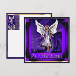 De Festividades Cartão em branco Alma Roxa
