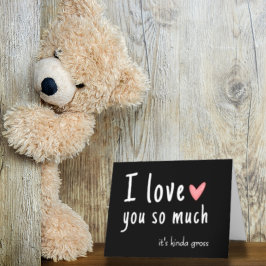 De Festividades Cartão engraçado do Dia dos Namorados "Eu te amo" 