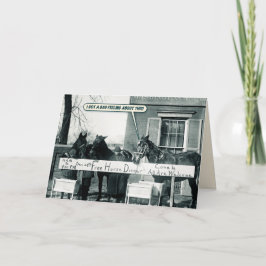 De Festividades Cartão Engraçado - Janto Cavalo