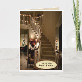 De Festividades Cartão "Era a noite antes do Natal" com envelope