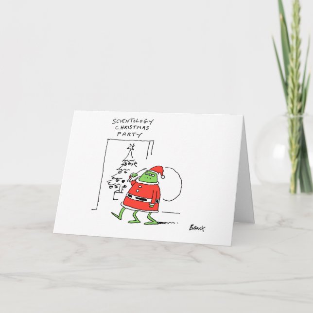 De Festividades Cartão estrangeiro do Xmas do Scientologist (Frente)