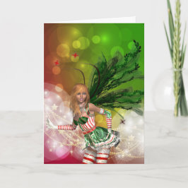 De Festividades Cartão Faerie Natal