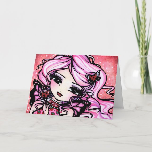 De Festividades Cartão feericamente dos namorados do amor do (Frente)