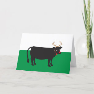 De Festividades Cartão Feliz Ano Vaca