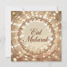 De Festividades Cartão Feliz Eid Mubarak 