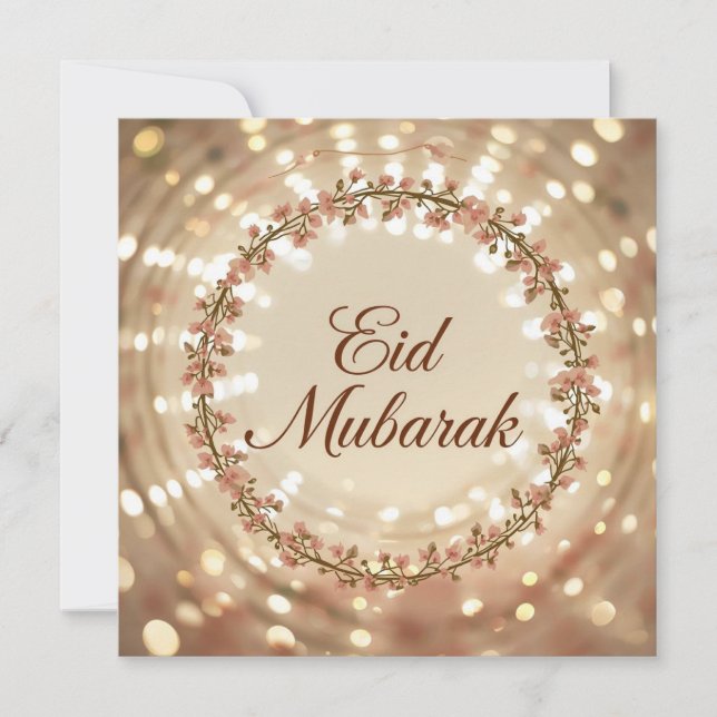 De Festividades Cartão Feliz Eid Mubarak  (Frente)