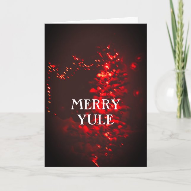 De Festividades Cartão Feliz Yule (Frente)