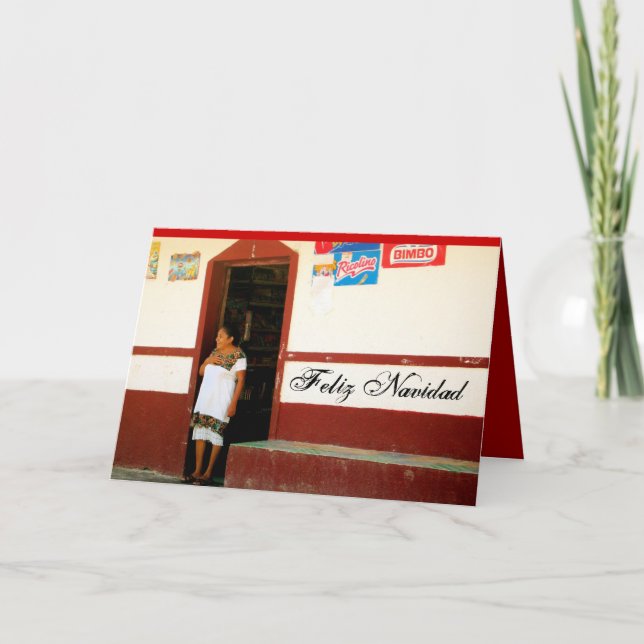 De Festividades Cartão Feriado Feliz Navidad (Frente)