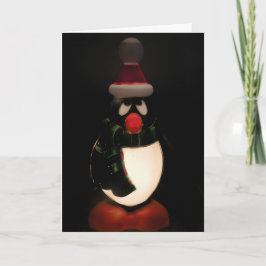 De Festividades Cartão "Feriados Felizes" para pinguins