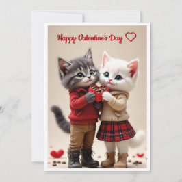 De Festividades Cartão Fofo do Dia dos Namorados – Tom & Luna