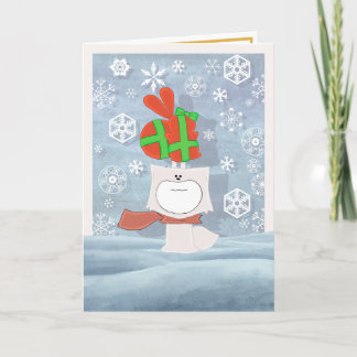 De Festividades Cartão Foxy e coelho envolvido