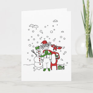 De Festividades Cartão Funky Xmas
