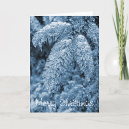 De Festividades Cartão gelado do Feliz Natal do pinho