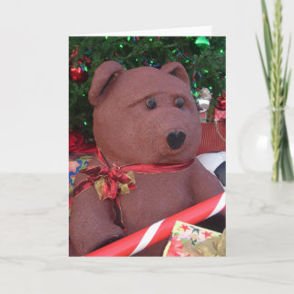 De Festividades Cartão gigante do urso do Natal