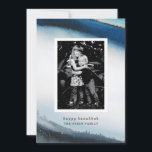 De Festividades Cartão Hanukkah Feliz da Watercolor<br><div class="desc">Uma maneira maravilhosa de enviar saudações a Chanucá nesta temporada de férias. Este cartão com fotos de Hanukkah azul e branco vai encantar sua família e seus amigos. Procure por coordenar produtos da Parcel Studios.</div>