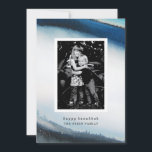 De Festividades Cartão Hanukkah Feliz da Watercolor<br><div class="desc">Uma maneira maravilhosa de enviar saudações a Chanucá nesta temporada de férias. Este cartão com fotos de Hanukkah azul e branco vai encantar sua família e seus amigos. Procure por coordenar produtos da Parcel Studios.</div>