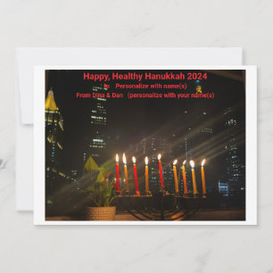 De Festividades Cartão Hanukkah feliz e saudável