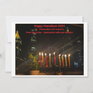 De Festividades Cartão Hanukkah feliz e saudável