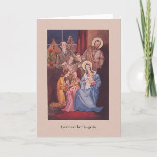 De Festividades Cartão holandês do Natal do vintage